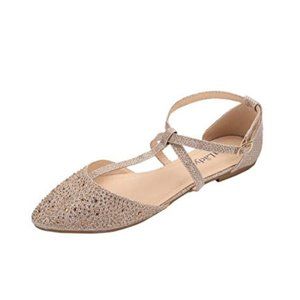 Mila Lady Mavis Fashion Sparkling Pointed Flats